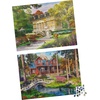 image:image2Pack of 1000Piece Jigsaw Puzzles Succulents amp Rocks and Minerals  Puzzles for Adults and Kids Ages 8 Amazon ExclusivePine Cabin  Summer Estate