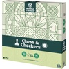 image:imageMindful Classics Chess Checkers Board Game Set with Bamboo Wooden Box Family Board Games EcoFriendly Gift for Adults and Kids Ages 8 and up