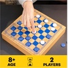 image:imageMindful Classics Chess Checkers Board Game Set with Bamboo Wooden Box Family Board Games EcoFriendly Gift for Adults and Kids Ages 8 and up