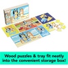 image:imageSpin Master Games Bluey 7Pack Wooden Puzzles with Storage Tray for Kids