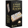 image:imageSpin Master Games Double 15 Dominoes Set in Storage Tin Classic Tile Game4 Wood Domino Organizers