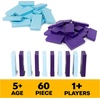 image:imageSpin Master Games H5 Domino Creations 60Piece Neon BlueGreen Set by Domino Artist Youtuber Lily Hevesh Classic Family Game for Adults and Kids Ages 5 and upBlue