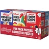 image:imageSpin Master Games Kelloggs Cereal 100Piece Puzzles 6Pack Square Cereal Boxes Puzzle Gift Set Froot Loops Rice Krispies Raisin Bran Corn Flakes Frosted Flakes Honey Smacks for Ages 4 amp Up