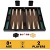 image:imageSpin Master Games Legacy Deluxe Mancala Classic Game with Folding Wooden Board amp Colorful Glass Stones Family Game for Ages 8 amp UpBackgammon