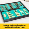 image:imageSpin Master Games Legacy Deluxe Mancala Classic Game with Folding Wooden Board amp Colorful Glass Stones Family Game for Ages 8 amp UpChess  Checkers