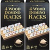 image:imageSpin Master Games Double 15 Dominoes Set in Storage Tin Classic Tile Game4 Wood Domino Organizers