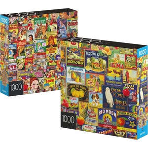 image:image2Pack of 1000Piece Jigsaw Puzzles Succulents amp Rocks and Minerals  Puzzles for Adults and Kids Ages 8 Amazon ExclusiveRetro Comics  Fruit Labels