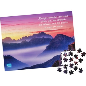 image:image300Piece Calm Jigsaw Puzzle for Relaxation Stress Relief and Mood Elevation for Adults and Kids Ages 8 and up Sunflower FieldsFoggy Mountain
