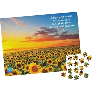image:image300Piece Calm Jigsaw Puzzle for Relaxation Stress Relief and Mood Elevation for Adults and Kids Ages 8 and up Sunflower FieldsSunflower Fields
