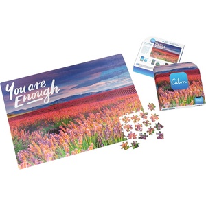 image:image300Piece Calm Jigsaw Puzzle for Relaxation Stress Relief and Mood Elevation for Adults and Kids Ages 8 and up You are Enough