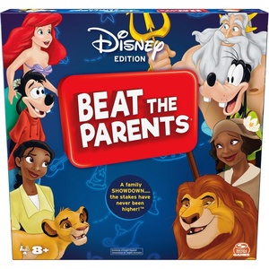 image:imageBeat The Parents Classic Family Trivia Game Kids Vs Parents with 25 Bonus Cards for Ages 6 and up Amazon ExclusiveDisney Edition Beat the Parents