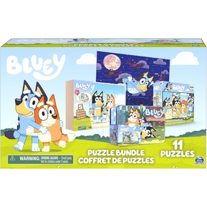 image:imageSpin Master Games Bluey 11in1 Jigsaw Puzzle Bundle for PreschoolersPuzzle Bundle