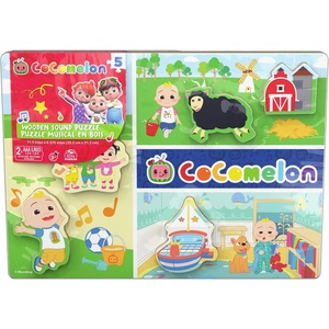 image:imageSpin Master Games Cocomelon Musical Wooden Sound Puzzle Toy for Kids