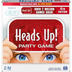 image:imageSpin Master Games Heads Up 4th Edition Easy to Play for Family Game Night Fun for Adult Teens amp Kids 26 Players for Ages 8 amp UpParty Game 4th Edition