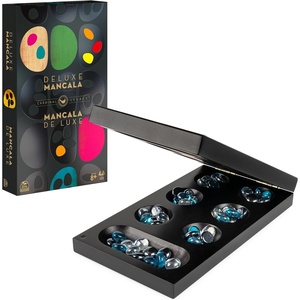 image:imageSpin Master Games Legacy Deluxe Mancala Classic Game with Folding Wooden Board amp Colorful Glass Stones Family Game for Ages 8 amp UpMancala