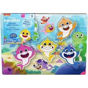 image:imageSpin Master Games Pinkfong Baby Shark Lets Go Hunt Musical Fishing Game with Sound Preschool Educational Toy for Fans of Baby Shark amp Kids Who Love Music 24 Players for Ages 4 amp UpChunky Wood Sound Puzzle Ages 3  Up