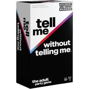 image:imageSpin Master Games Tell Me Without Telling Me The Viral Hit Adult Card Game Bachelorette Party Activity Meme Party Game 210 Players for Ages 18 amp UpTell Me Without Telling Me