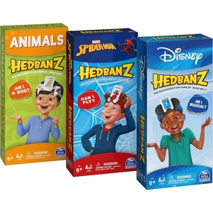 image:imageSpin Master Games Hedbanz Picture Guessing Board Game Bundle of Disney Spiderman Animals Family Game Night for Adults amp Kids Aged 6 and upMAIN