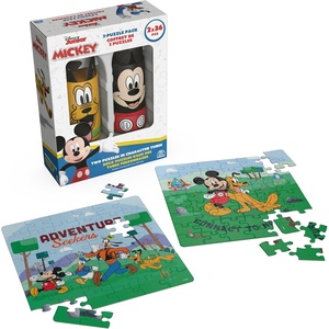 image:imageSpin Master Games Disney Puzzles Mickey Mouse 2Pack 36 Pieces Jigsaw Puzzles in Storage Tubes Disney Toys Mickey Mouse Clubhouse Kids Puzzles for Ages 4 amp Up